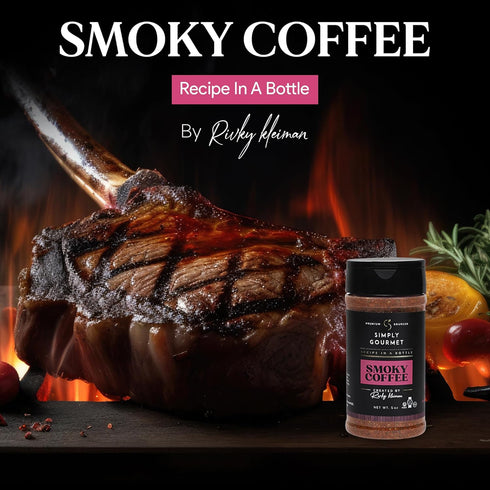 Smoky Coffee Spice | Recipe in a Bottle | Premium Blend Spice for Gourmet Cooking | No-Addition Needed, Versatile Culinary Season | Simply Gourmet...