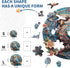 KAAYEE Wooden Jigsaw Puzzles-Wooden Puzzle Adult Unique Shape Advanced Wise Owl Wooden Jigsaw Puzzle for Adult,Family Puzzles 9.7 * 9.4 in 197 pcs...