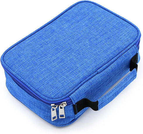 BTSKY® High Capacity Zipper Pens Pencil Case- Multi-Functional Stationery Pencil Pouch 72 Slots Colored Pencil Case Portable Pencil Bags With 2 Re...