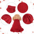 Small Dog Sweater Pet Christmas Sweater Dress for Dogs Cat Pet for Winter Christmas Holiday Breathable Ruffle Hem Design (Red, Large)...