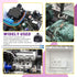 Swpeet 20Pcs 30Amp Thermal Circuit Breaker with 19cm 6.3mm Female Spade Terminals Wire Leads and Waterproof Button Caps Kit, Waterproof Push Butto...