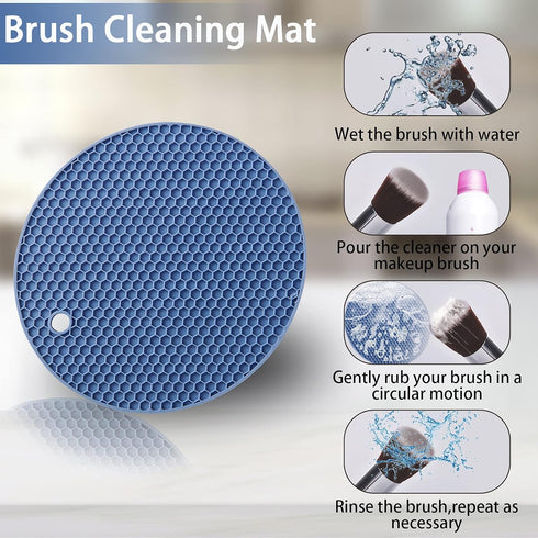 Joyhalo Trivets for Hot Dishes - Hot Pads for Kitchen, Silicone Pot Holders for Hot Pots and Pans, Silicone Mats for Kitchen Countertops, Table, F...