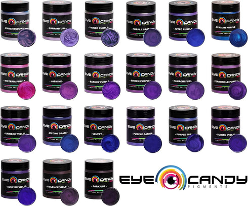 Eye Candy Pigments Premium Purple Mica Powder - Suiren Purple (25gr) - for Epoxy, Resin, Soap, Paint, Woodworking, Acrylic Pouring, Bath Bombs, Fi...