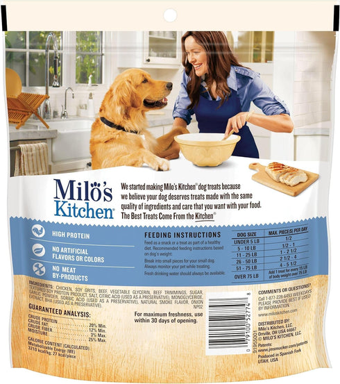 Milo's Kitchen Homestyle Dog Treats, Chicken Meatballs, 10 Ounce, High Protein, No Artifical Flavors...