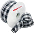 Value Ribbon Cambridge 2.5" X 50 YD Wired Buffalo Gingham Ribbon for Gift Wrapping, Black and White Plaid Ribbons for Crafts, Party Decorations an...