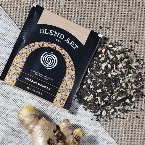 Blendart, India's Original Masala Chai Tea bags (100 Count) Classic Assam Black Tea blended with Ginger Cardamom and Exotic Spices Robust & Spicy ...