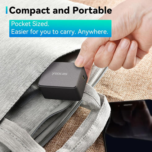 65W USB C Wall Charger, Fast Travel Charger, PD3.0 GaN III Charger with Foldable Plug, Compatible with iPhone 15 Pro/14 Pro Max/13/12, iPad Pro, M...