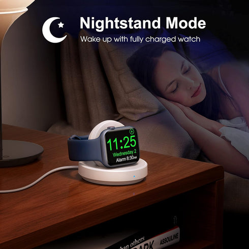 Charging Stand for Apple Watch, Magnetic Wireless Portable Watch Charger Stand with Charging Cord&Adapter Compatible with iWatch Series 9 8 7 SE 6...