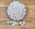 HukDok Mini Flowers with Thread Stem Mulberry Paper Flower Embellishment Card Craft Supplies Scrapbooking DIY Card Crafts Projects. (White)...