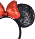 A Miaow 3D Black Mouse Sequin Ears Headband MM Glitter Butterfly Hair Clasp Park Supply Adults Women Photo Accessory...