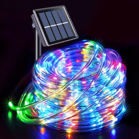 JMEXSUSS 200 LED Trampoline Accessories Solar Rope Lights, 66ft IP 65 Waterproof Solar Camping Lights Outdoor, 8 Modes Solar Trampoline Lights for...