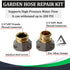 Garden Hose Repair Kit, Fits 3/4 and 5/8 Inch Hoses, Solid Male and Female Hose End Replacement, Water Hose Fixing Kit, Hose Mender, Water Repair ...