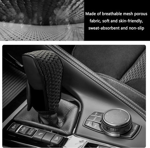 Gear Shift Cover,Breathable & Anti-Scratch Shift Knob Cover Car Decorations for Protect Car Shifter,Universal Car Shifter Cover Car Accessories In...