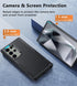 FNTCASE for Samsung Galaxy S24-Ultra Case: Dual Layer Military Grade Drop Proof Cell Phone Cover | Scratch Proof Stiff Layer | Shockproof Rubber L...