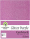 Clear Path Paper - Glitter Purple Cardstock - 8.5 x 11 inch - .016" Thick - 10 Sheets...