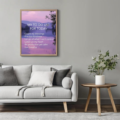 Posterizer 1 pcs-kind reminders-purple girly aesthetic-Quotes and Poems-Motivational & Inspirational Art-Gift for Men Women Entrepreneur Teens- UN...