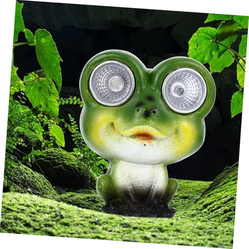 Solar Frog Light Outdoor Garden Lights Decoration Lights Outdoor Outside Solar Lights Frog Figures Miniature Frog Solar Powered Frogs Garden Lante...