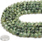 70PCS Natural 8MM Healing Gemstone, Prehnite Energy Stone Round Loose Beads, Semi-Precious Crystal Beads with Free Elastic String for Jewelry Maki...
