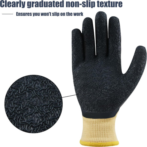 Insulated Electrician Gloves 400V High Voltage Resistant Gloves Flame Retardant Work Gloves, Electrical Rubber Non-slip Texture Design Gloves for ...