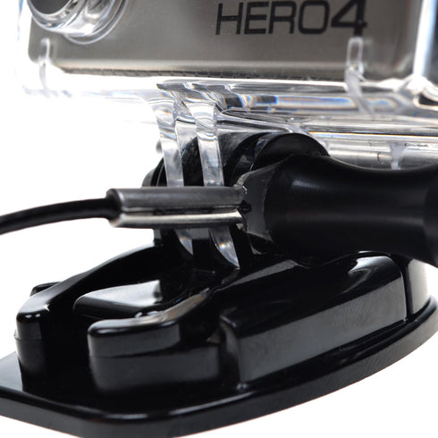 Cosmos 2 PCS 12 Inch Black Color Stainless Steel Tether Lanyard Wire Coated in Soft Plastic compatible with Gopro Hero4 and All Previous Gopro Edi...