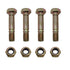 4-Pack 710-0890 Snowblowers Shear Bolts and Nuts Replaces MTD Cub Cadet Troy-Bilt 710-0890a 910-0890A SnowThrower...