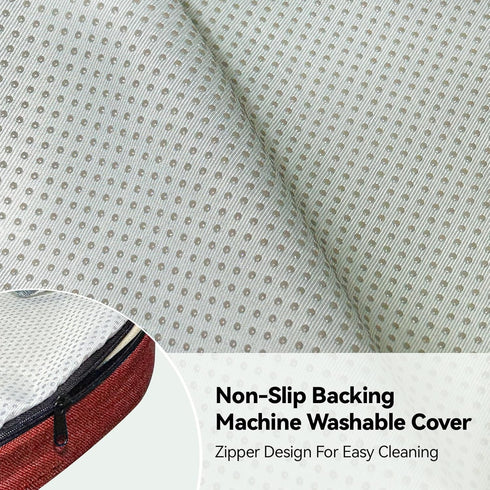 Chair Cushion with Ties for Dining Chairs Memory Foam Thick Kitchen Chair Pad 17" x 16.5" x 2"with Machine Washable Cover Seat with Zipper Indoor ...