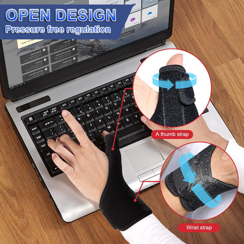 Thumb Splint Brace Reversible Thumb Wrist Stabilizer Compression Splint for Thumb Arthritis Tendonitis Sprained Carpal Tunnel Thumb Splint Wrist S...