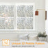 Window Privacy Film, Stained Glass Window Films, 3D Pebble Rainbow Window Cling Decorative Window Decals, Sun Blocking Window Stickers Static Clin...