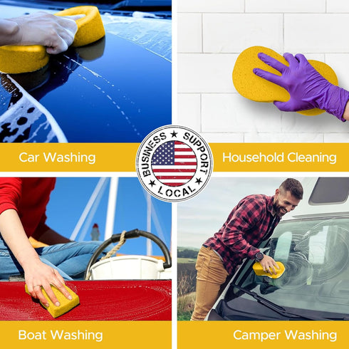 Large Sponges for Cleaning - 2 Pack - Multi-Purpose Cleaning Sponge, Large Sponges for Cleaning, Household Cleaning Sponges, Tile Grout Sponge, Sp...