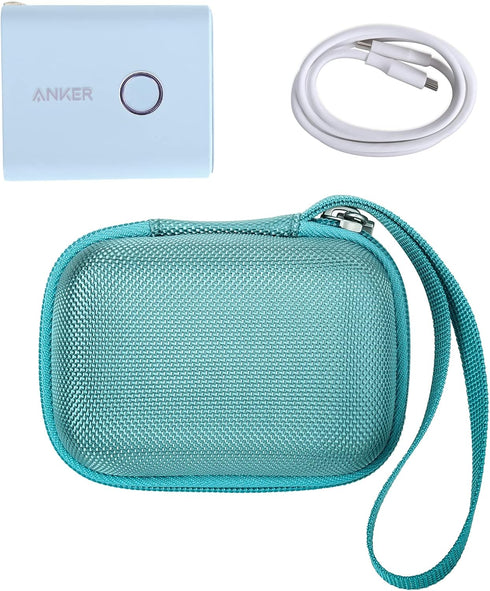 khanka Hard Case Replacement for Anker 45W Wall Charger 5,000mAh 20W Portable Charger, 521 Power Bank (PowerCore Fusion), Case Only (Blue)......