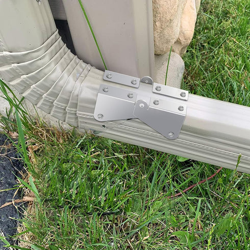 4 Pcs Gutter Extension Hinge, Gutter Downpipe Extension Hinge, Downspout Extension Flip-Up Hinge,Easy DIY Install on Any Size Rectangle or Square ...
