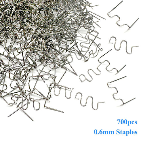 1400 Plastic Welder Staples,Plastic Welding Staples,0.6 0.8mm Wave Hot Staples Welding Supplies for Plastic Welder Gun to All Plastic Fix Repair C...