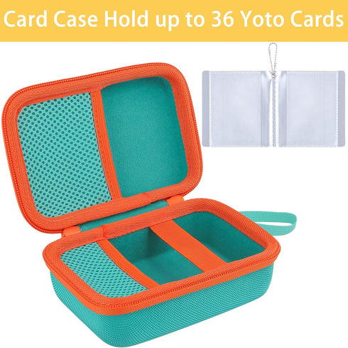 co2CREA Hard Case Compatible with Yoto Mini 2024 Edition Kids Audio Music Player Children Speaker Plays Audiobook Cards Radio and Card Case Hold u...
