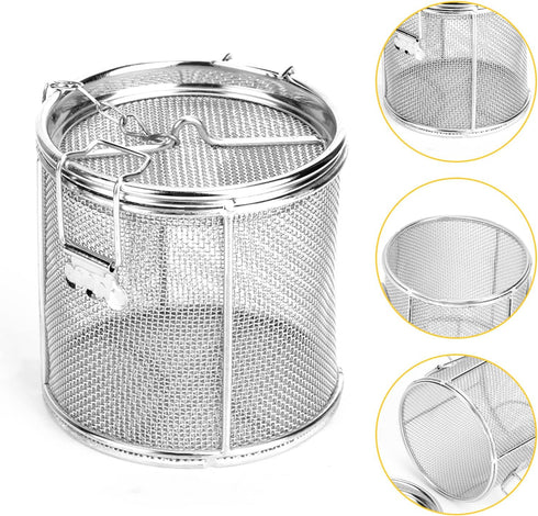 Tea Infuser, Stainless Steel Extra Fine Mesh Tea Ball Strainer Soup Seasonings Seperation Basket Spice Filter with Extended Chain Hook for Brew Te...