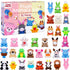 Ruisita 32 Pack Mini Plush Animals Toys Set, Jungle Animal Plush Toys Stuffed Animals Set for Easter Hunts, Basket Stuffers, Easter Party Favor, G...