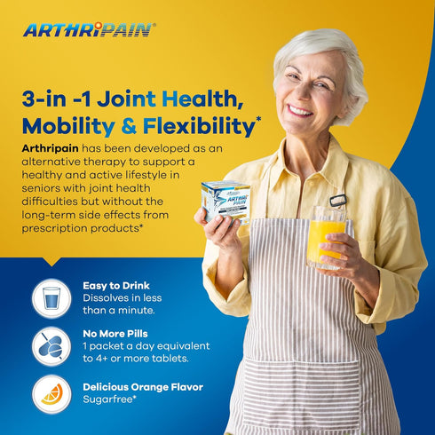 Arthripain – One a Day Cartilage Repair Supplement – Clinically Tested Joint Juice for Joint Relief Support – Glucosamine Chondroitin MSM – Swolle...