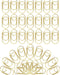100 Pack Gold Love Heart Shaped Paper Clips, 0.8inch Small Paper Clips for Funny, Small Mini Paperclips Paper Clamps for Office School Home Desk O...