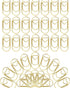 100 Pack Gold Love Heart Shaped Paper Clips, 0.8inch Small Paper Clips for Funny, Small Mini Paperclips Paper Clamps for Office School Home Desk O...