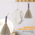 Handmade Bamboo Grass Broom with Nylon Thread Handle - Angled Bristles for Sweeping Debris & Dust - Perfect for Carpet, Cobwebs & Dusting - Compac...