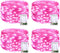 JMEXSUSS 4 Pack 50 LED Pink Fairy Lights Battery Operated, 16.1ft Christmas Fairy Lights Indoor Outdoor Waterproof, Pink String Lights for Bedroom...