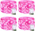 JMEXSUSS 4 Pack 50 LED Pink Fairy Lights Battery Operated, 16.1ft Christmas Fairy Lights Indoor Outdoor Waterproof, Pink String Lights for Bedroom...
