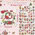 30 Sheets Christmas Rub on Transfers for Crafts and Furniture Xmas Santa Snowman Cardinals Transfer Stickers Winter Floral Bird Rub on Decal for H...