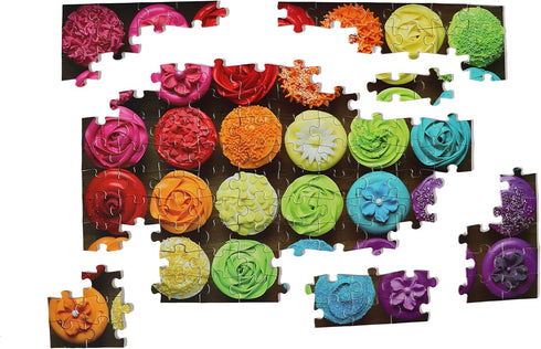100 Piece Puzzles for Kids Ages 4-8 Colorful Cupcake Jigsaw Puzzle for Toddlers 3-5 Years Old Boys Girls Preschool Educational Fun Game Learning P...