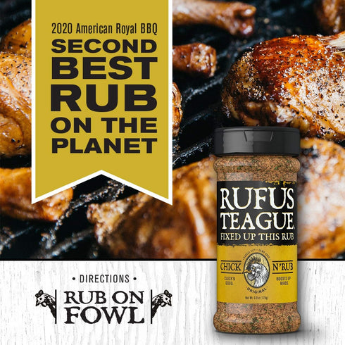 Rufus Teague - Chick N' Rub - Premium BBQ Rub - 6.2oz Bottle...