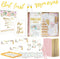 93Pcs Deluxe Mimosa Bar Supplies Decoration Kit - Drink Tray, Mimosa Bar Sign, But First Mimosas Banner & More - Bridal Shower Decorations, Birthd...