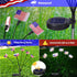 KNONEW 2Pack Solar Garden Lights Decoration, 12LED Solar Outdoor Lights, Solar American Flag Lights, Waterproof Solar Lights for Patio Pathway Out...