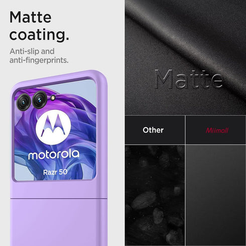 Miimall for Motorola Razr 2024 Case, Moto Razr 2024 Case with Ultra Thin Slim Matte Hard PC Anti-Slip Light-Weight Shock-Proof Anti-Fingerprint Fu...
