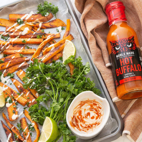 Noble Made Buffalo Sauce, Keto, Gluten Free, Vegan Dipping & Wing Sauce, Low Carb, Dairy Free, Low Calorie, Paleo, Low Sugar, and Whole30 Approved...