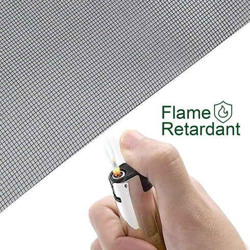 Window Screen Mesh, Loboo Idea Fiberglass Screen Replacement Mesh Black, Warehouse Fiberglass Window and Door Screen Mesh for Patio and Windows (B...