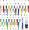 75 Pieces DIY Beadable Pens Kit - 25 Plastic Diamond Beadable Pens Bulk, Refills & Pen Bags Included - Black Ink Pens for Beads Cute Pens Bulk - P...